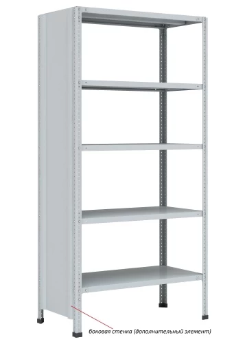 Стеллаж металлический Титан МС-750 2200x1200x400/7